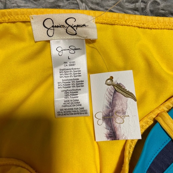 Jessica Simpson belted high-waisted bikini bottom - Picture 5 of 6